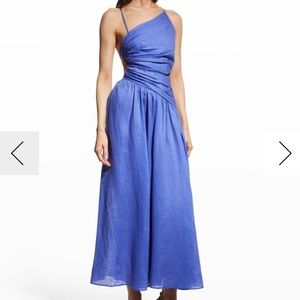 Zimmerman Tropicana Asymmetric Linen Dress Size US 6